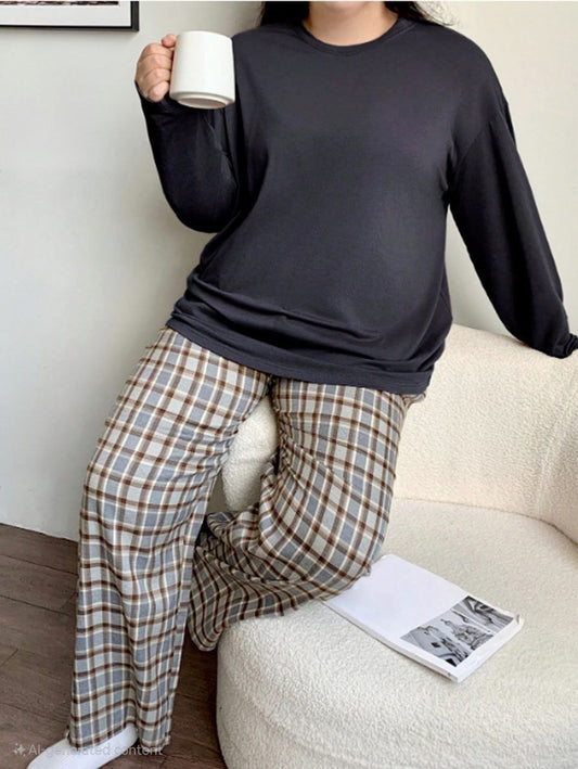 إيزابيلا – بيجامة خريفي بيج سايز - كوِزي كارو