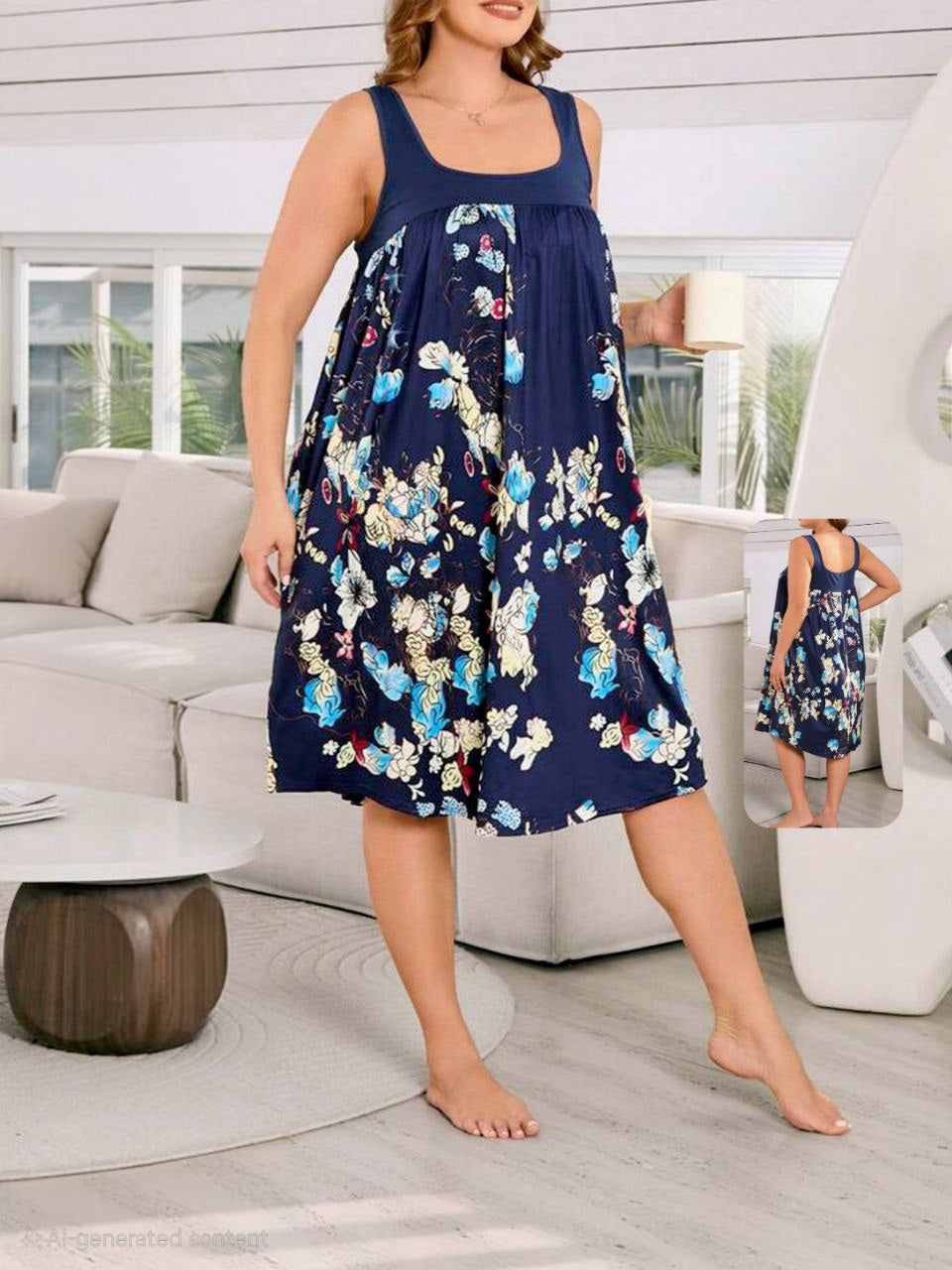 إيزابيلا – كاش قطن ليكرا بطبعة زهور