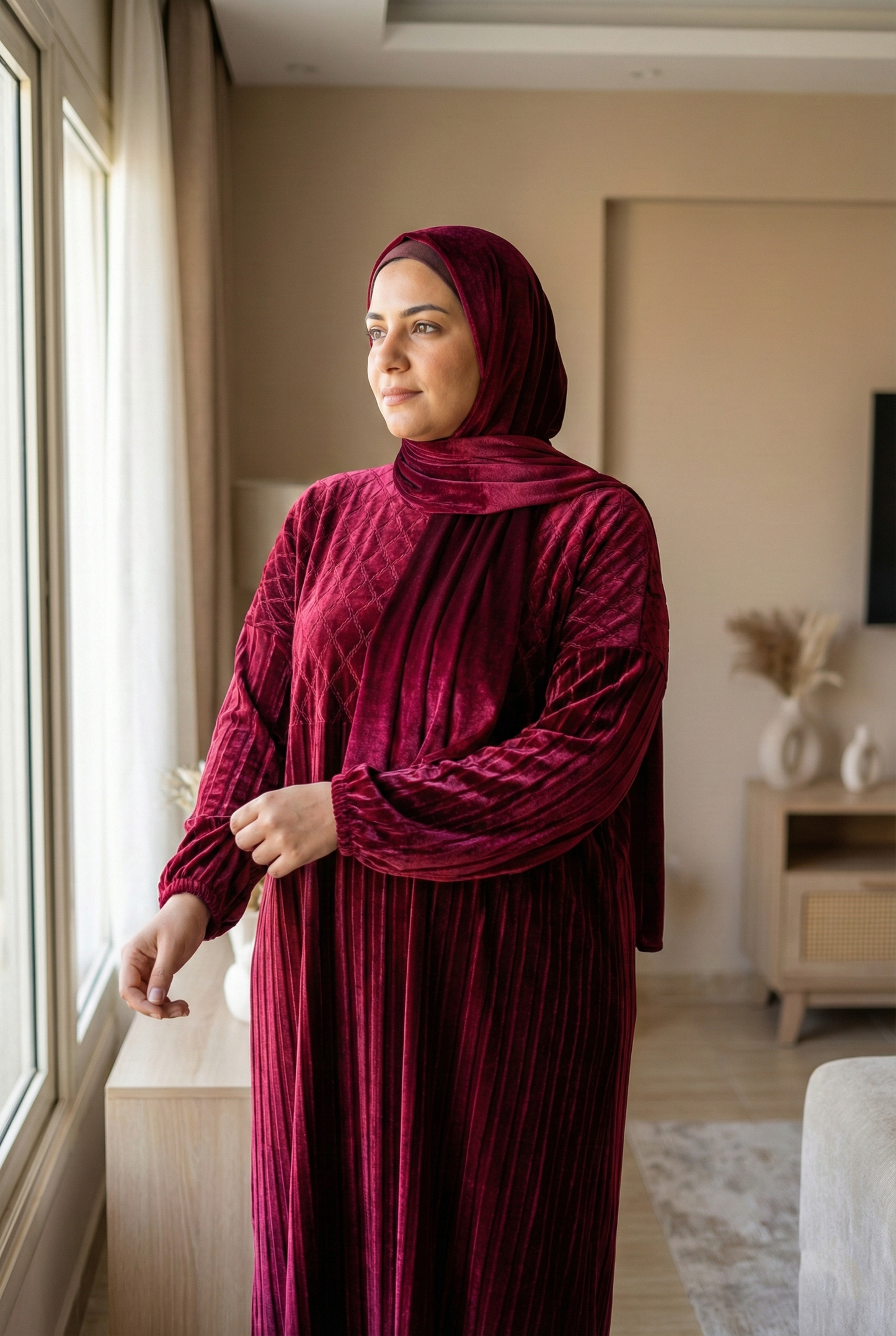 إيزابيلا - إسدال قطيفه مضلع