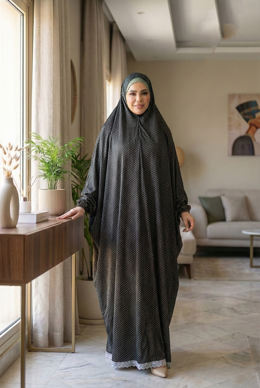 إيزابيلا - ملحفة صلاة - خامة زبدة مكتب تبارك