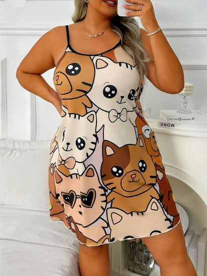 إيزابيلا – كاش حمالة بيج سايز برسمة قطط كيوت