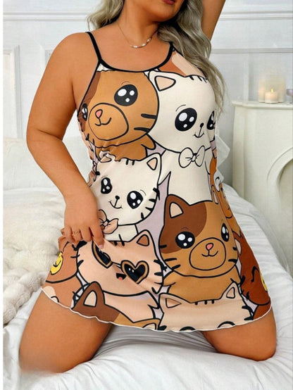 إيزابيلا – كاش حمالة بيج سايز برسمة قطط كيوت