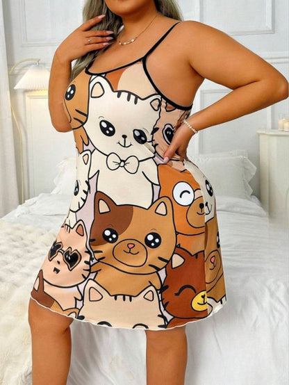 إيزابيلا – كاش حمالة بيج سايز برسمة قطط كيوت