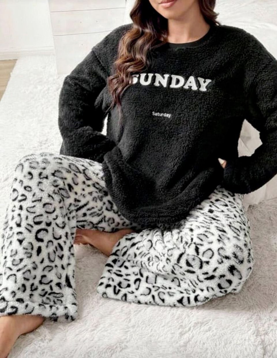 إيزابيلا – بيجامة بولار قطعتين بيج سايز