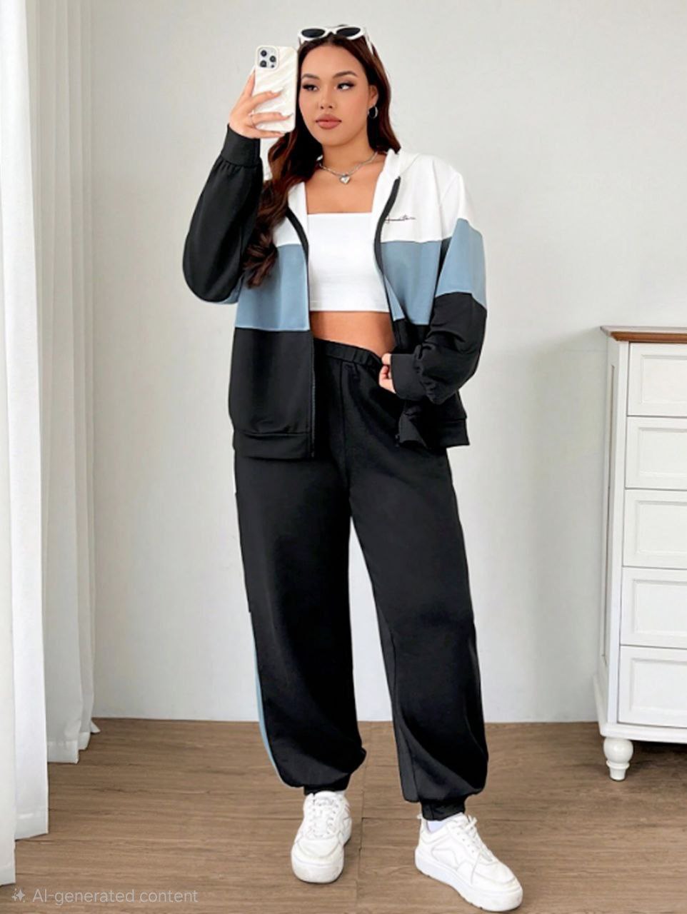 إيزابيلا – ترينج 3 قطع بيج سايز -كولور بلوك