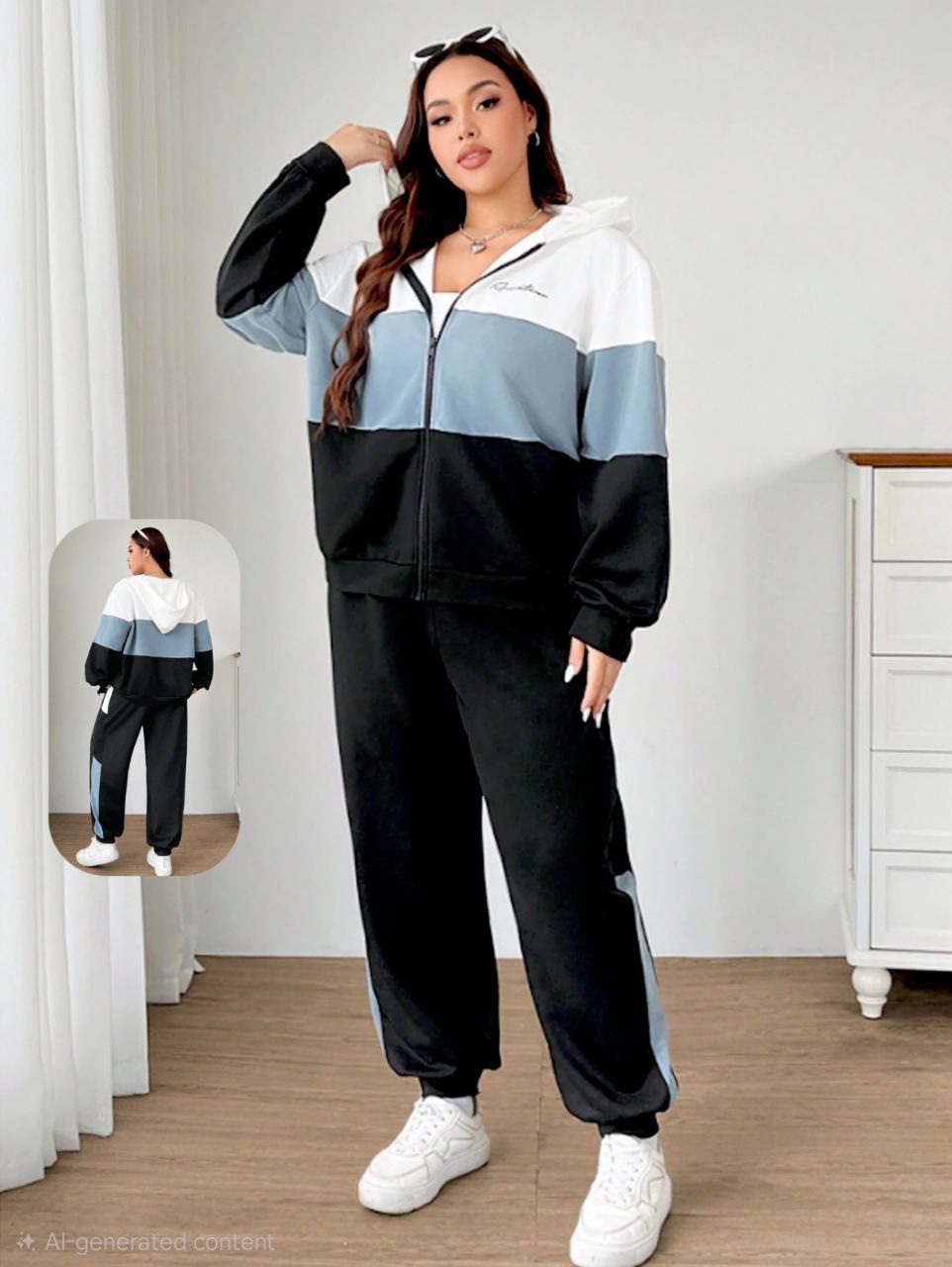 إيزابيلا – ترينج 3 قطع بيج سايز -كولور بلوك