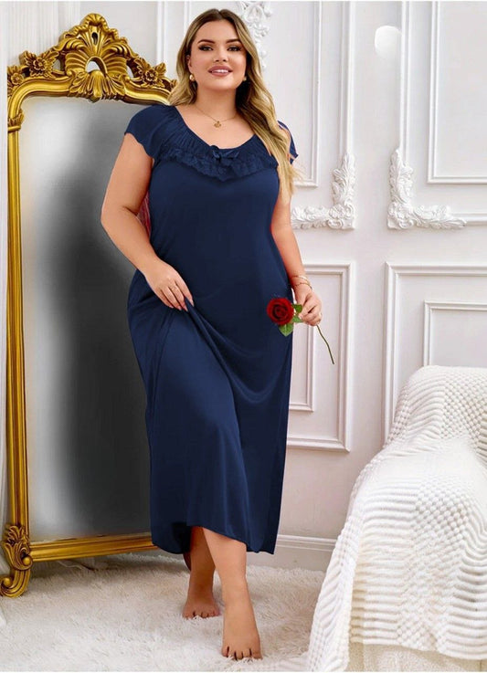 إيزابيلا – كاش “زِبده” بيج سايز ماكسي بكشكشة على الصدر، أكتاف كاب