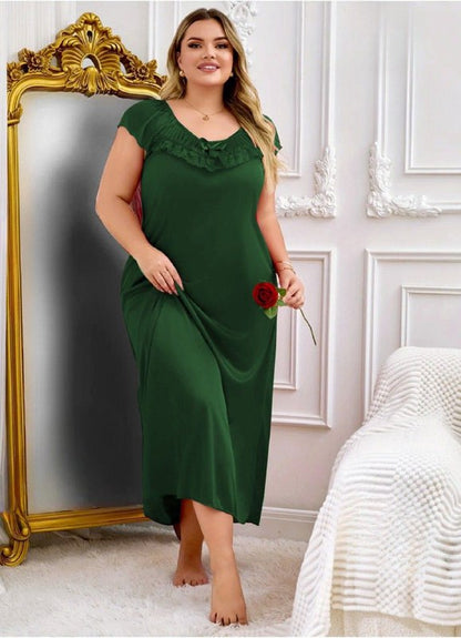 إيزابيلا – كاش “زِبده” بيج سايز ماكسي بكشكشة على الصدر، أكتاف كاب