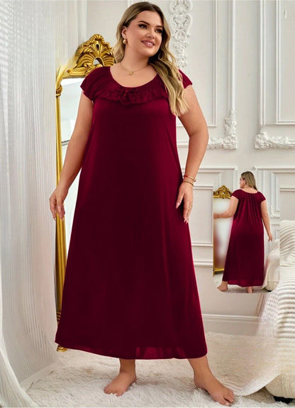 إيزابيلا – كاش “زِبده” بيج سايز ماكسي بكشكشة على الصدر، أكتاف كاب