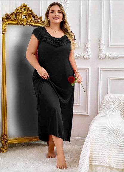 إيزابيلا – كاش “زِبده” بيج سايز ماكسي بكشكشة على الصدر، أكتاف كاب