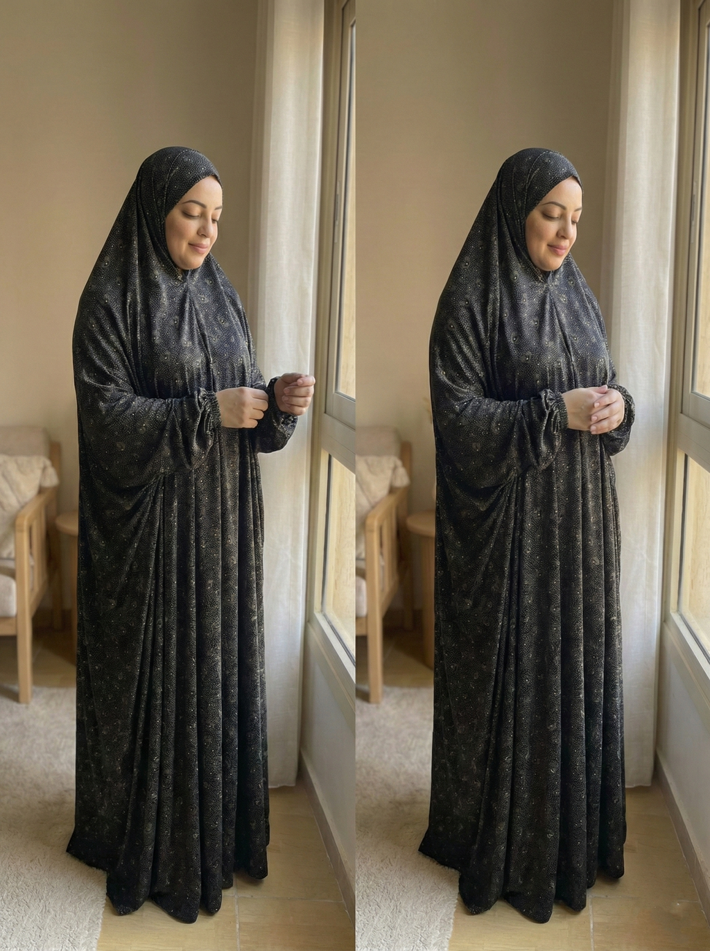 إيزابيلا - ملحفة صلاة - خامة زبدة مكتب تبارك