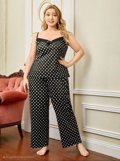 إيزابيلا – بيجامة قطعتين بيج سايز من خامة الزبدة الناعمة