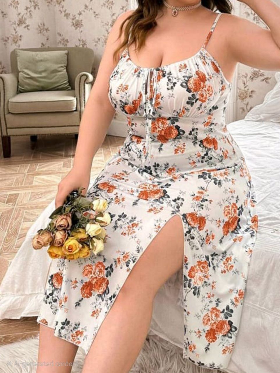 إيزابيلا – كاش بيج سايز صيفي مشجر بفتحات جانبية وخامة زبدة مستوردة 💙🦋