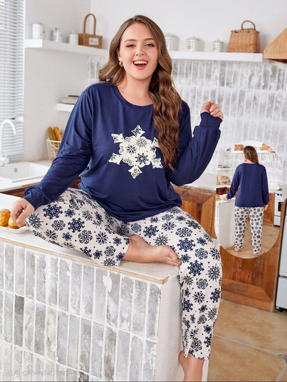 إيزابيلا – بيجامة خريفي بيج سايز -سنو فليك