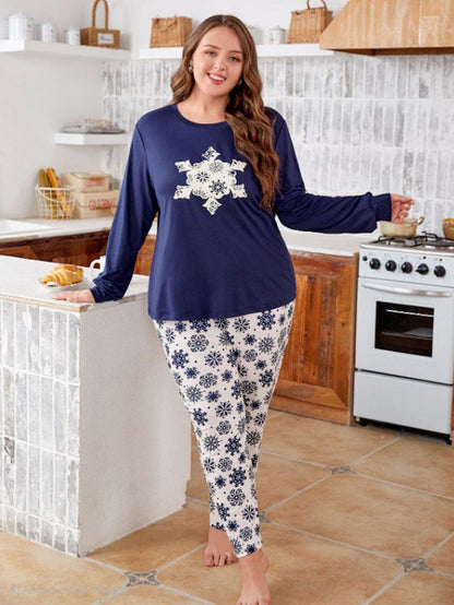 إيزابيلا – بيجامة خريفي بيج سايز -سنو فليك