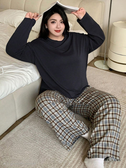 إيزابيلا – بيجامة خريفي بيج سايز - كوِزي كارو