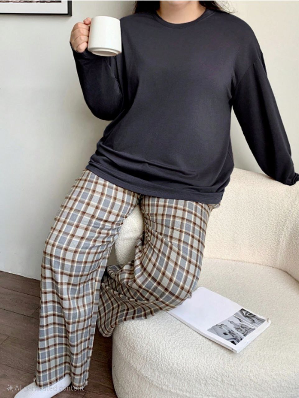 إيزابيلا – بيجامة خريفي بيج سايز - كوِزي كارو