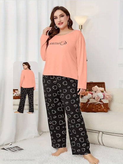 إيزابيلا – طقم بيت/بيجامة بيج سايز - بوستيف-تي