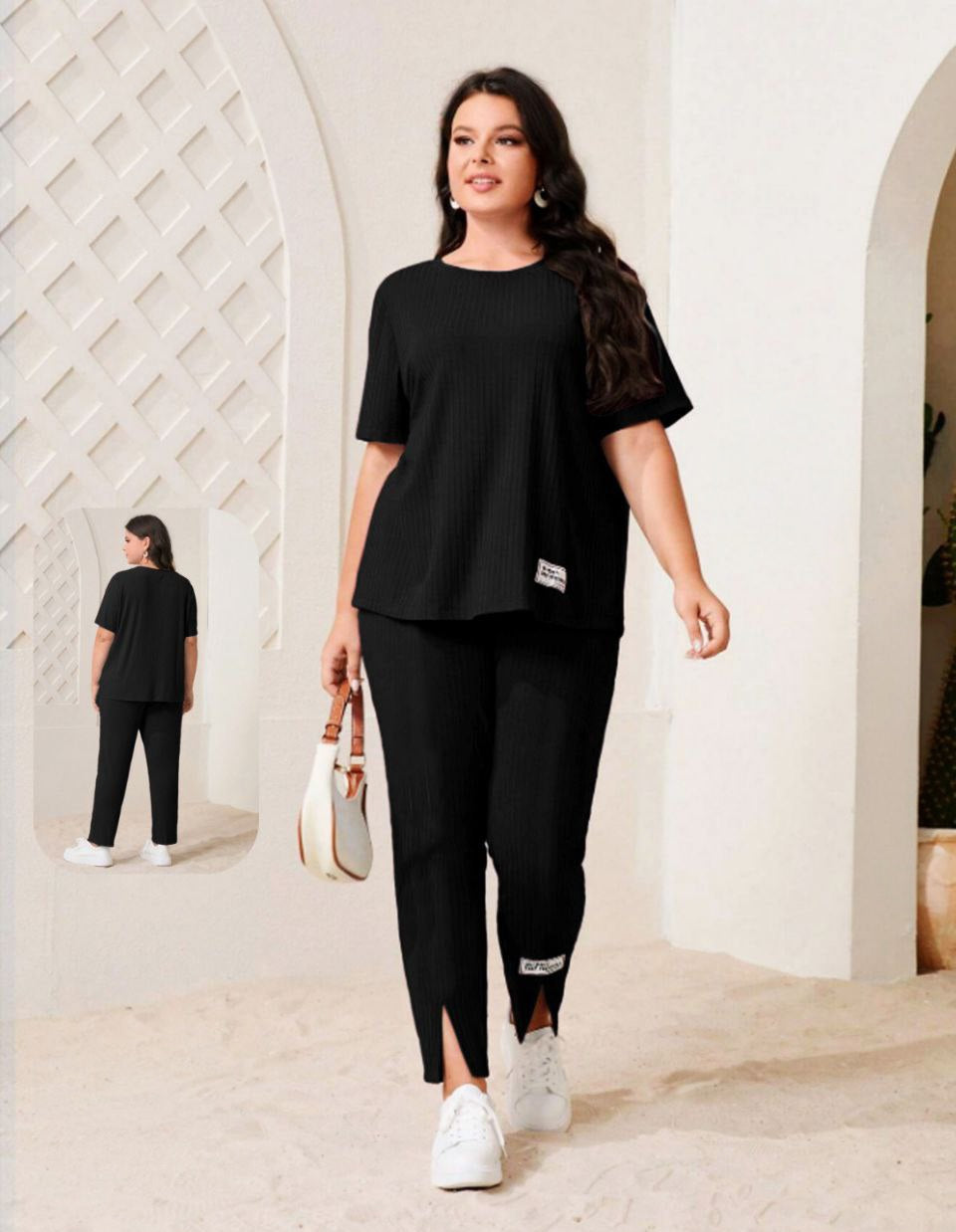 بيجامة بيج سايز – لوك كاجوال شيك وراحة طول اليوم ♥️🖤