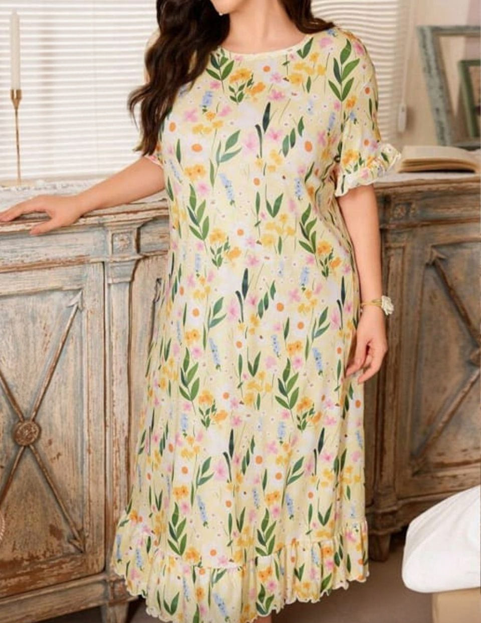 🌼 كاش بيتي ورد اصفر بيج سايز 💛