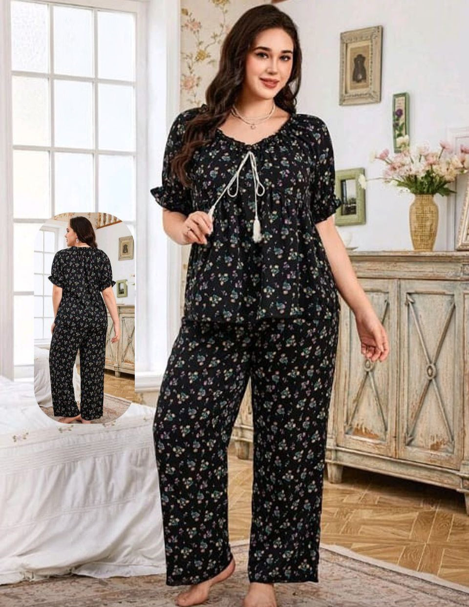🖤 بيجامة بيج سايز 🖤✨️