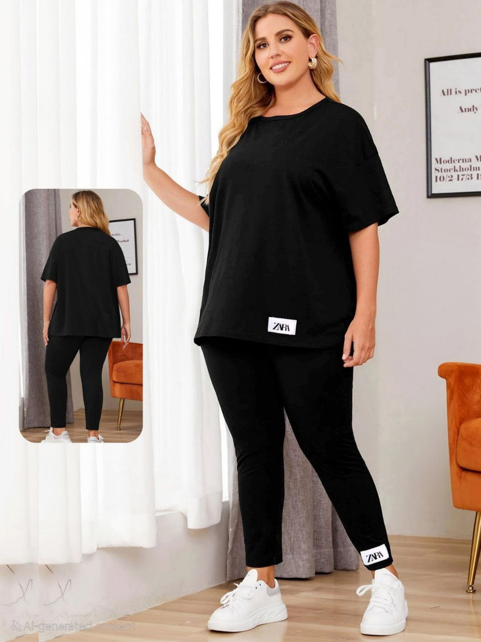 إيزابيلا – بيجامة بيج سايز قطن ليكرا مريحة