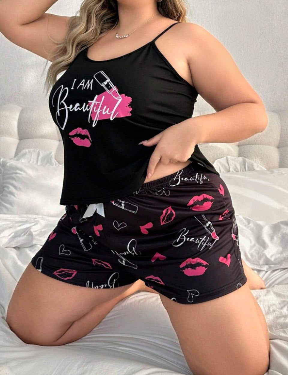 بيجامة هوت شورت 💋 I AM BEAUTIFUL 🥰❤️