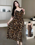 ✨ لانجيري طويل بطبعة ليوبارد – جرأة كلاسيك ولمسة أنوثة قوية 🐆🖤