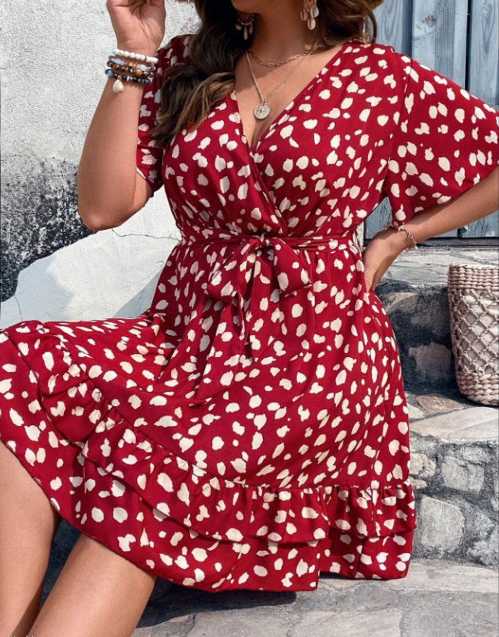 فستان بيج سايز – شياكة ناعمة بلمسة أنوثة ❤️🍒