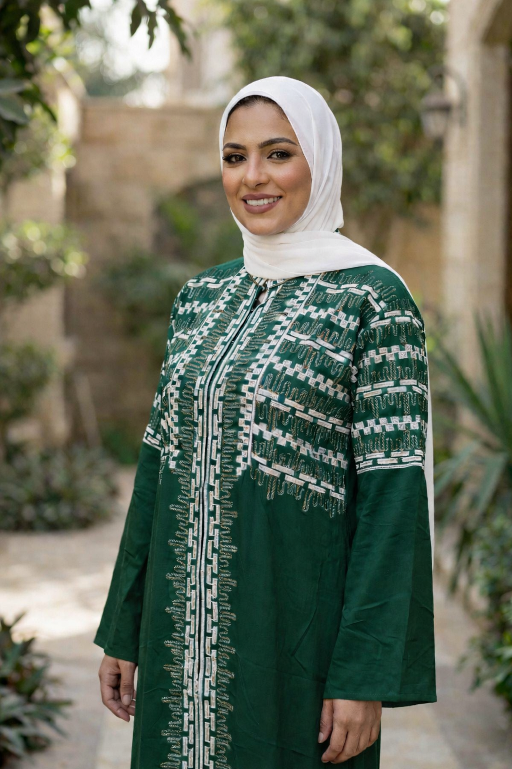 عباية كتان بتطريز مميز وشيك ✨️🌹