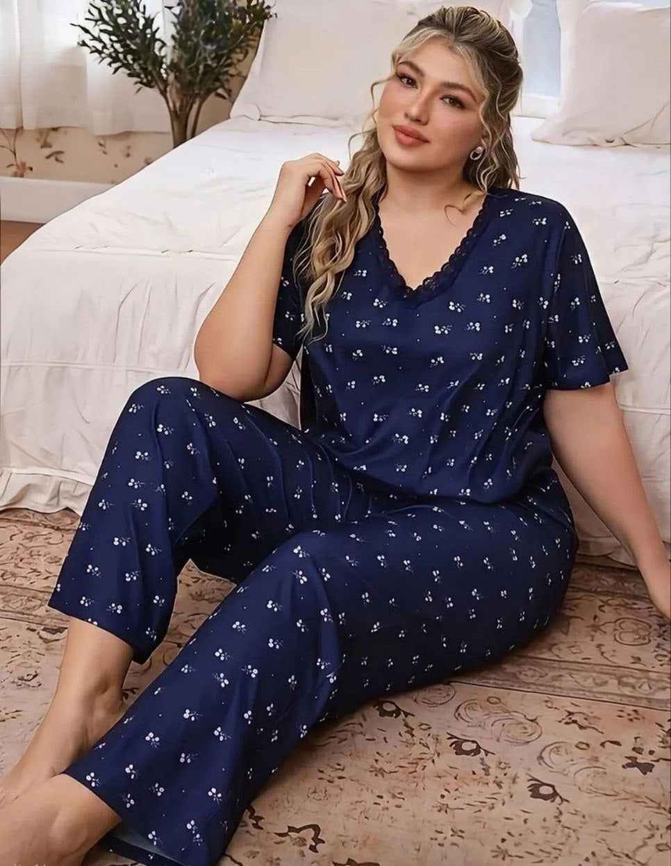 بيجامة بيج سايز – راحة وشياكة بإحساس هادي ✨💙