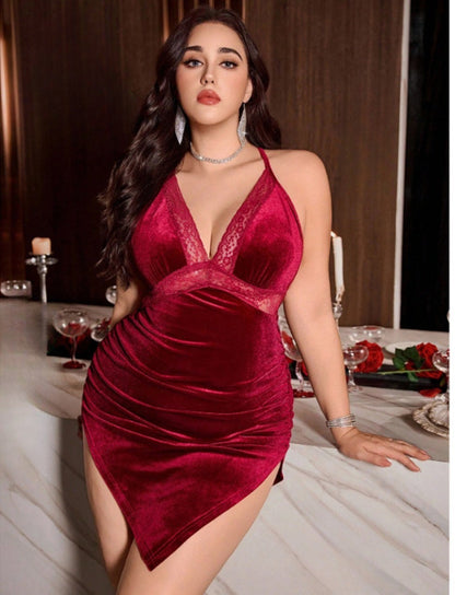 إيزابيلا - لانجيري قطيفة نبيتي كروس باك بيج سايز