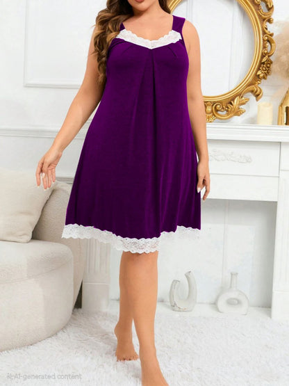 إيزابيلا – كاش بيج سايز قطن ليكرا مع دانتيل أبيض