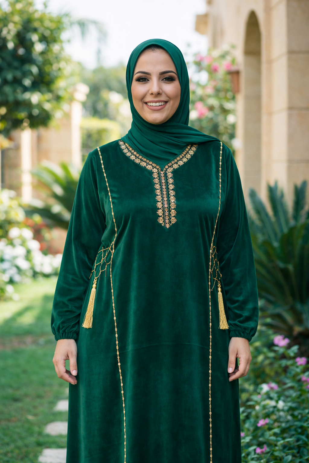 عباية بيتي ستان مطرزة دهبي ✨️