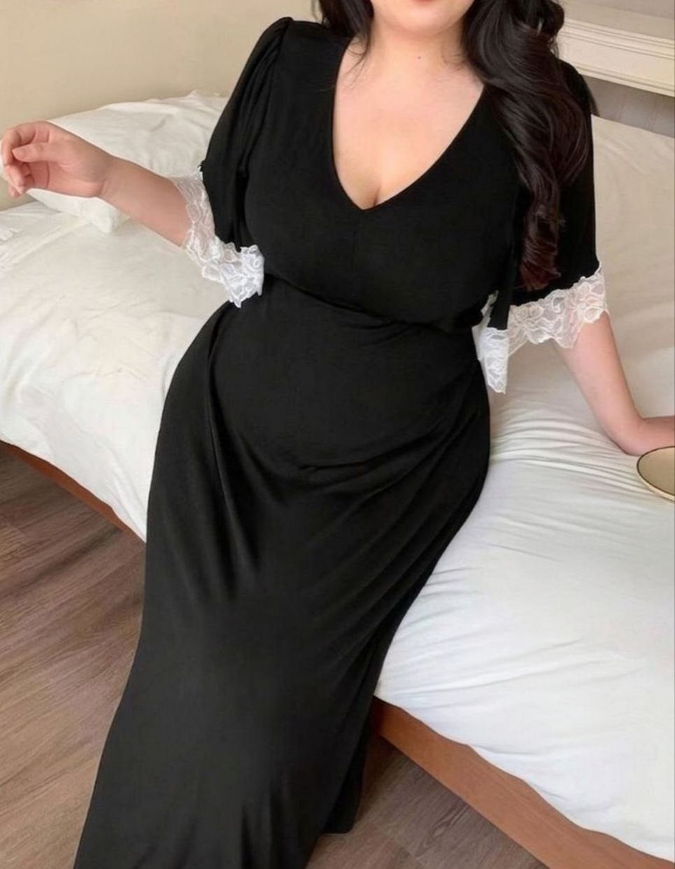 فستان بيج سايز – أناقة هادية ولمسة دلع راقية ✨🖤
