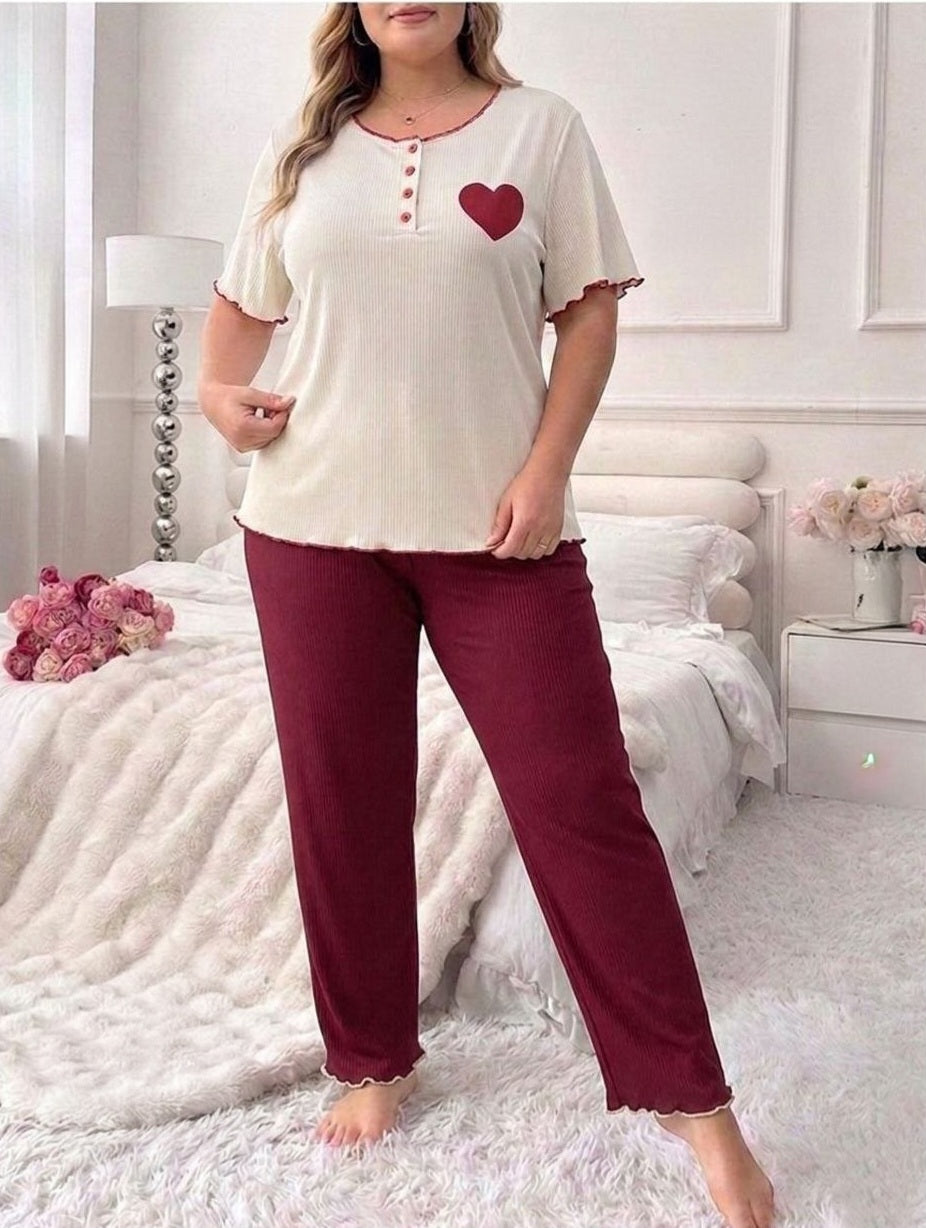 ❤️ بيجامة بيج سايز – راحة و دلع في نفس الوقت ❤️✨️