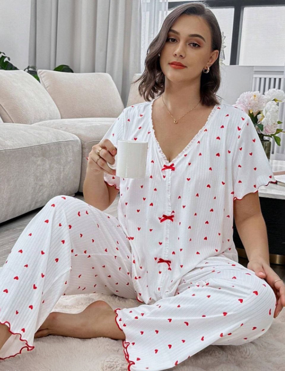 ❤️ بيجامة بيج سايز – دلع وأنوثة بسيطة 🥰