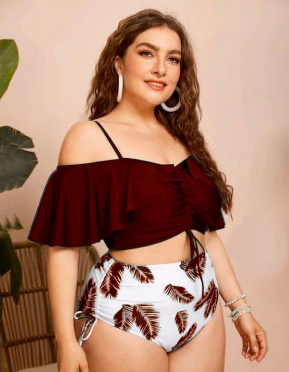 ✨ مايوه قطعتين بستايل عصري – جرأة ناعمة وأنوثة واثقة 🌴🤍