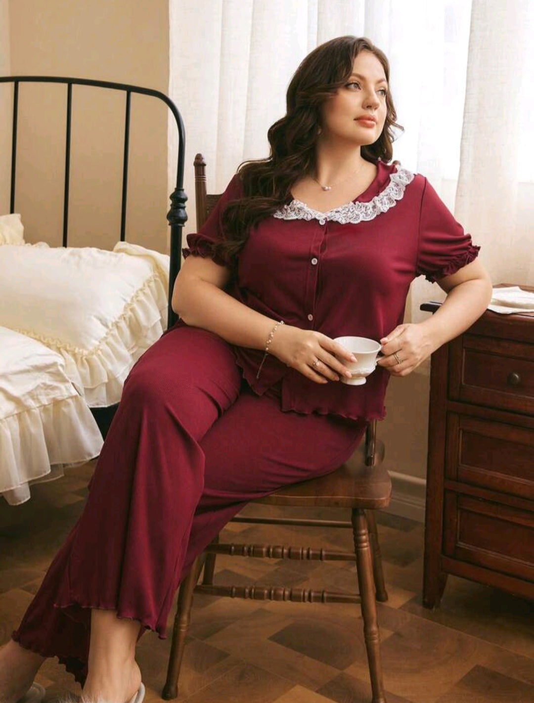 بيجامة بيج سايز – راحة ودلع بلمسة شيك ✨♥️