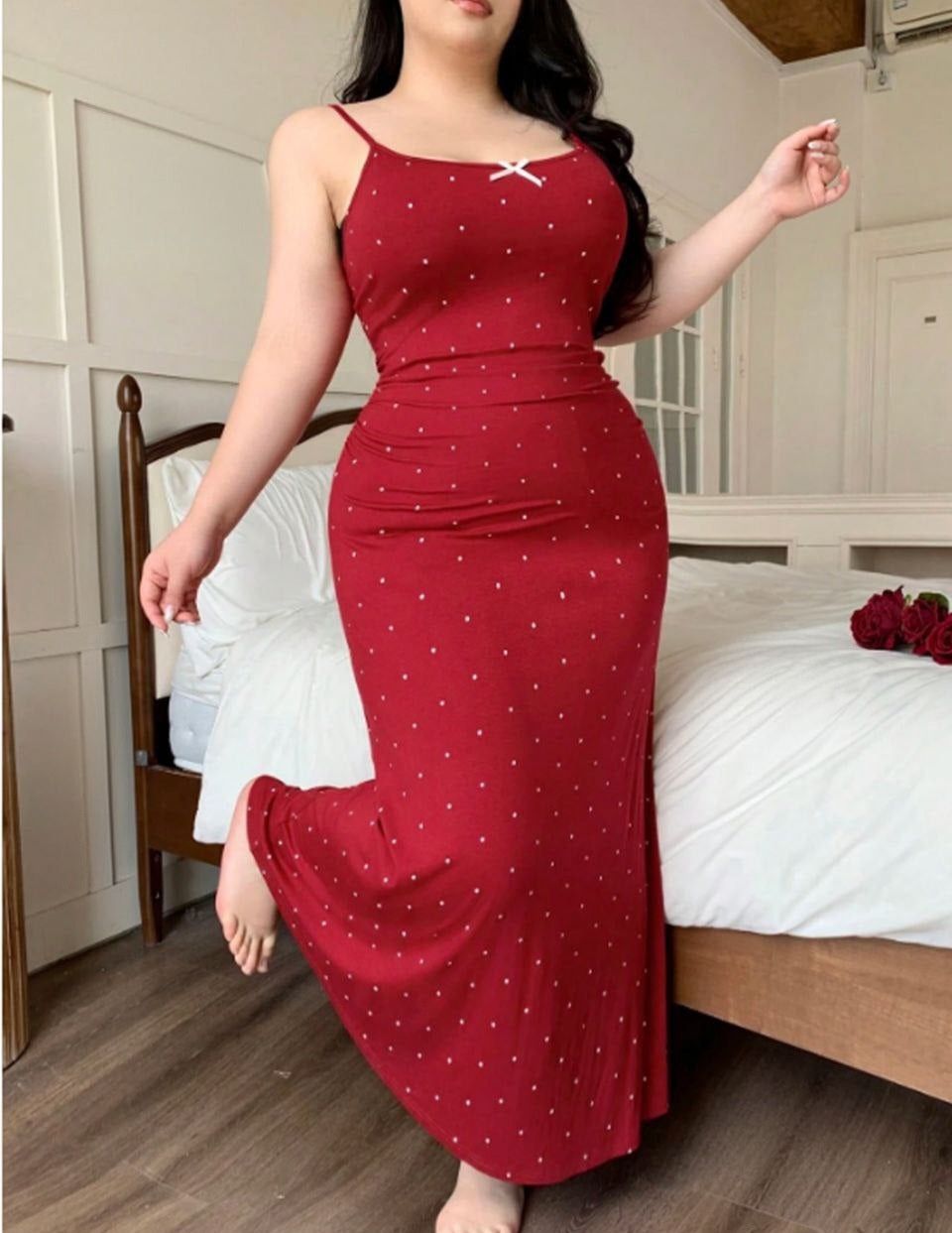 قميص نوم بيج سايز – فخامة بسيطة ولمسة أنوثة جذابة ♥️🍒