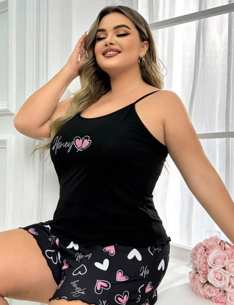 🖤 هوت شورت بيج سايز – دلع كيوت بلمسة جريئة 🩷