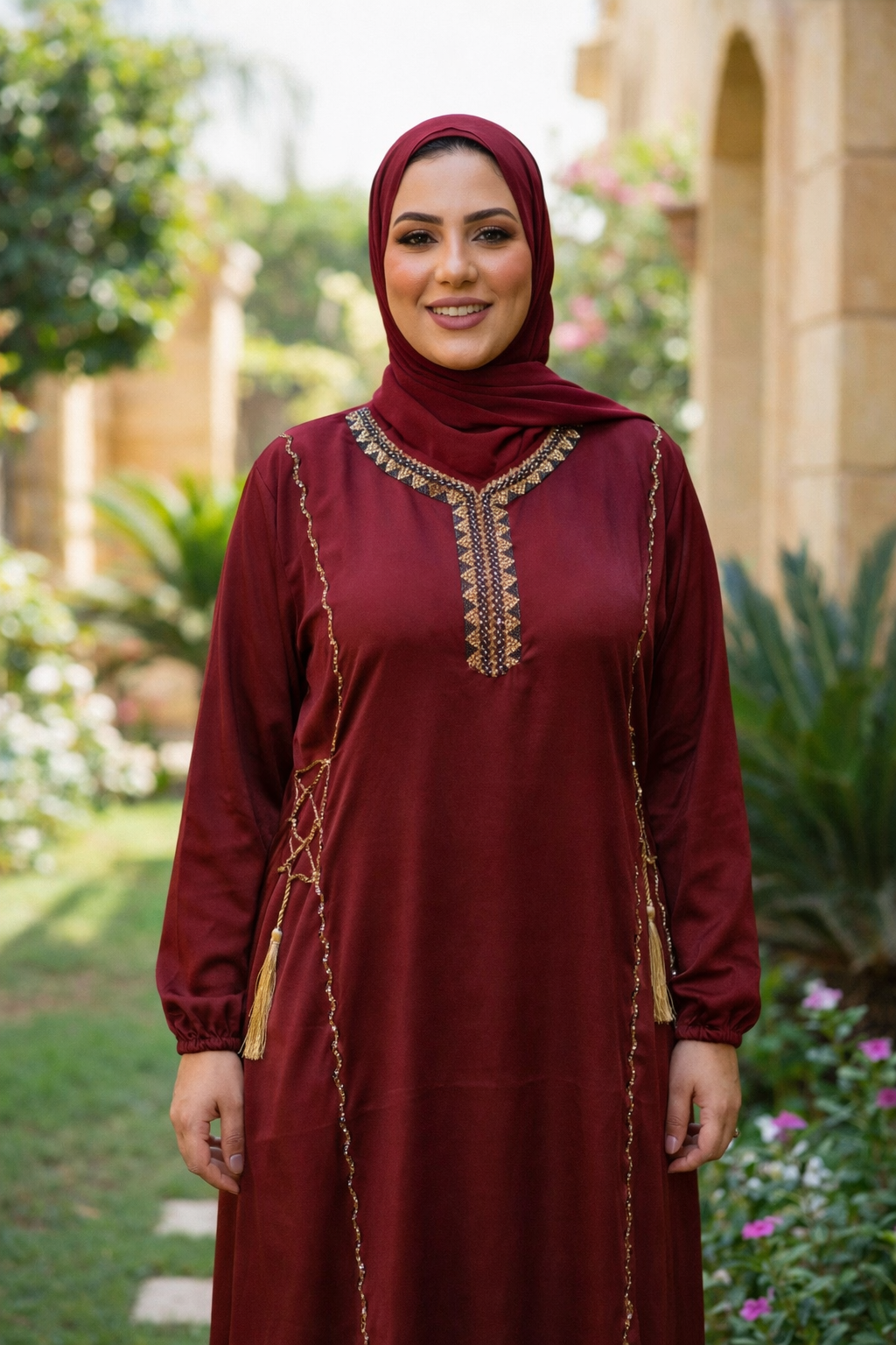 عباية بيتي ستان مطرزة دهبي ✨️