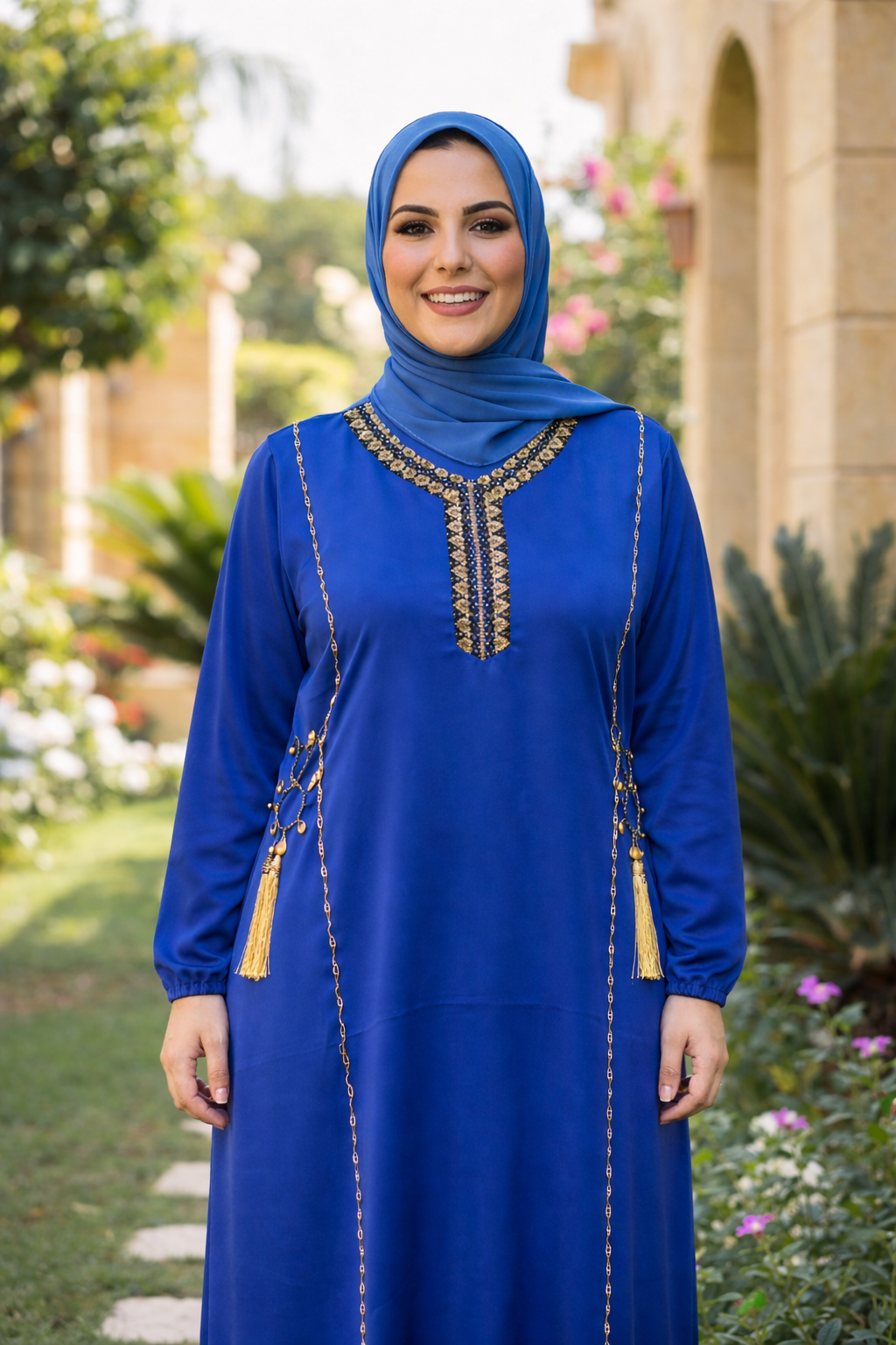 عباية بيتي ستان مطرزة دهبي ✨️