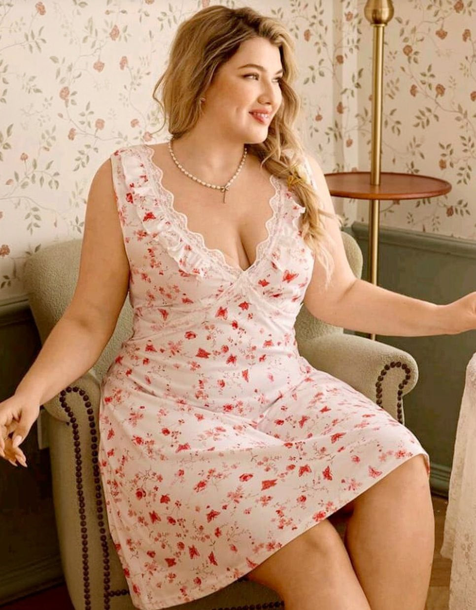❤️ لانجيري قصير بيج سايز – أنوثة ناعمة ولمسة دلع ❤️✨️