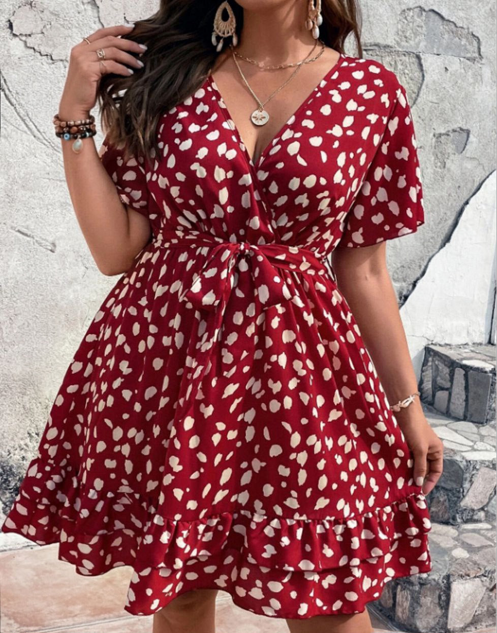 فستان بيج سايز – شياكة ناعمة بلمسة أنوثة ❤️🍒