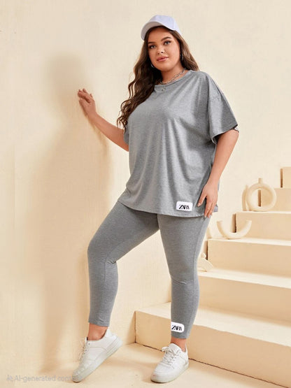 إيزابيلا – بيجامة بيج سايز قطن ليكرا مريحة