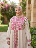 عباية كتان بتطريز مميز ✨️💞