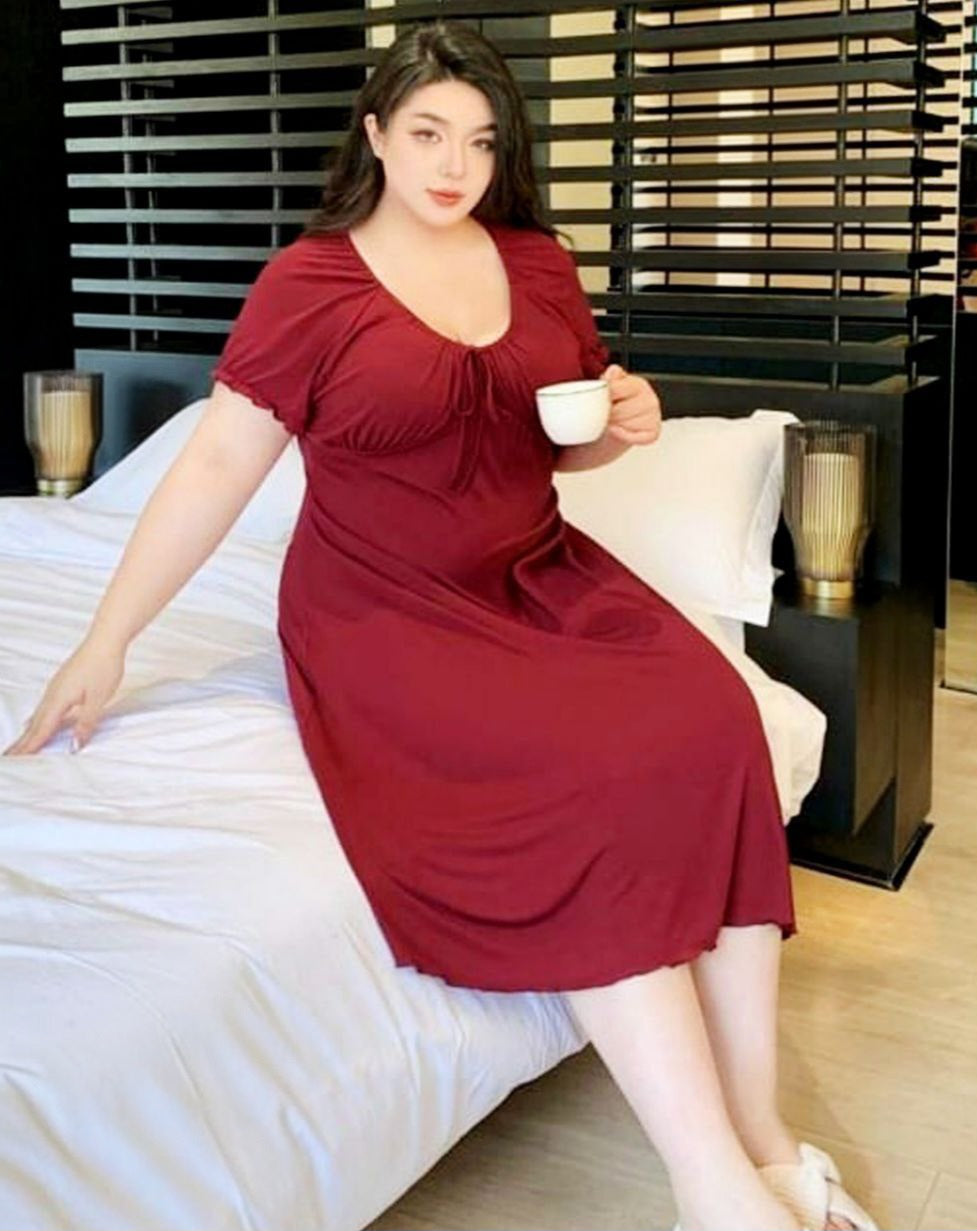 ❤️ لانجيري طويل بيج سايز – راحة وأنوثة بإحساس ناعم ❤️✨️