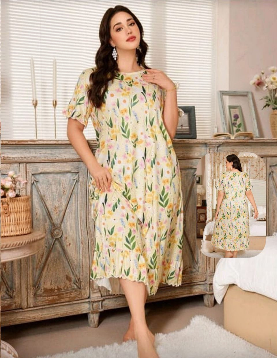 🌼 كاش بيتي ورد اصفر بيج سايز 💛
