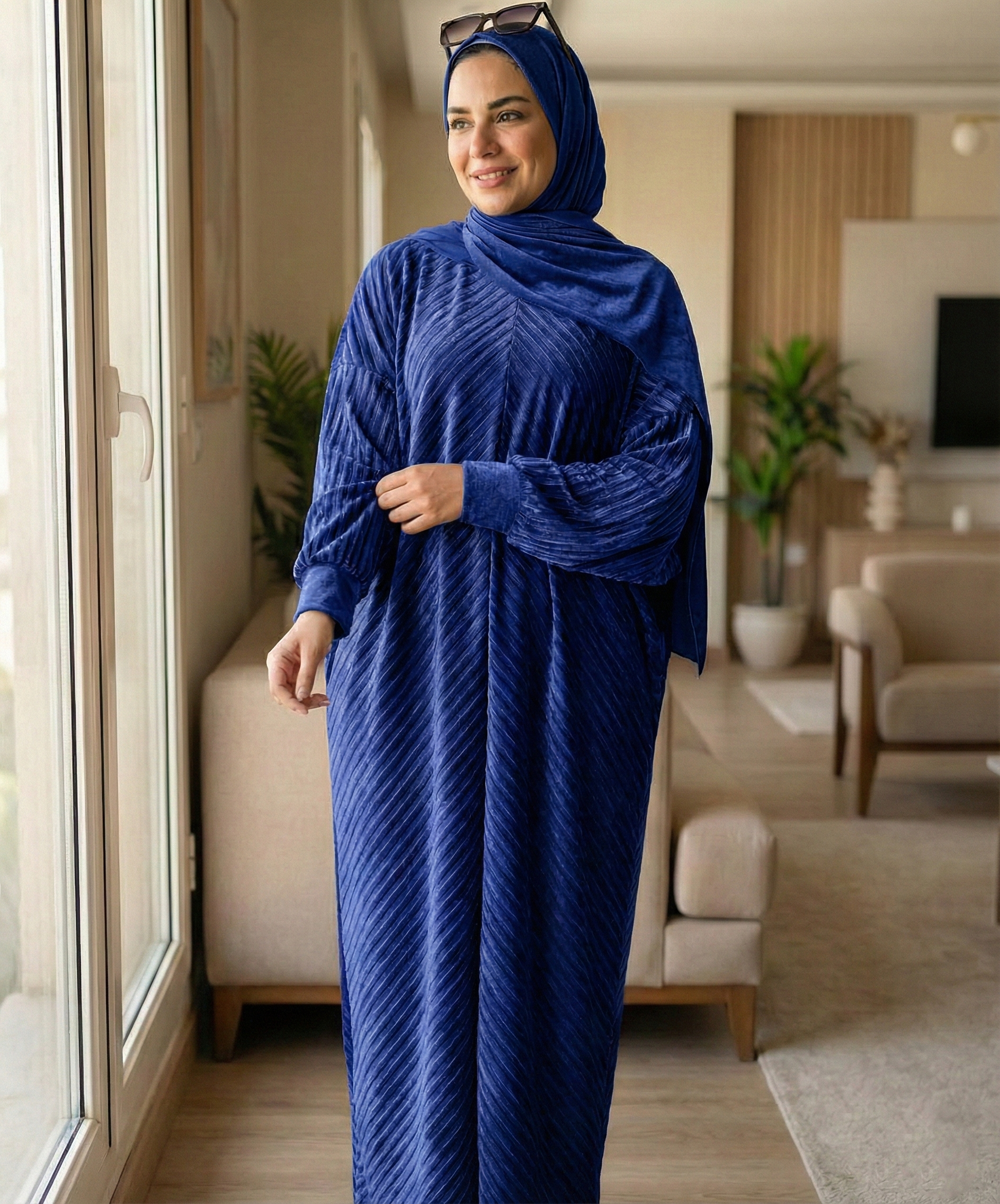 إيزابيلا - إسدال قطيفه كريستال مكتب تبارك